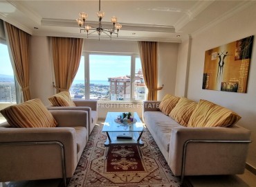 Furnished duplex apartment 4 + 1 with sea views, in a comfortable residence, Cikcilli, Alanya, 230 m2 ID-13949 фото-2