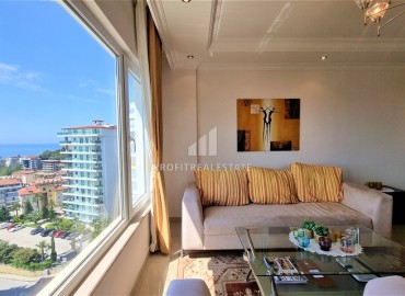 Меблированные двухуровневые апартаменты 4+1 с видом на море, в благоустроенной резиденции, Джикджилли, Аланья, 230 м2 ID-13949 фото-4