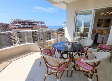 Furnished duplex apartment 4 + 1 with sea views, in a comfortable residence, Cikcilli, Alanya, 230 m2 ID-13949 фото-13