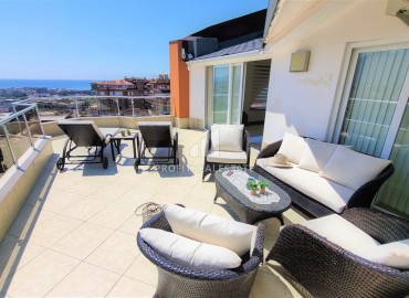 Furnished duplex apartment 4 + 1 with sea views, in a comfortable residence, Cikcilli, Alanya, 230 m2 ID-13949 фото-14