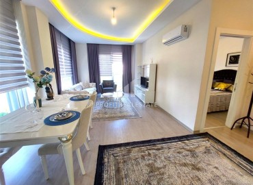 Furnished one-bedroom apartment 60m2, designer interior, 400 meters from the beach, Tosmur, Alanya ID-13698 фото-7