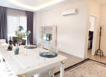 Furnished one-bedroom apartment 60m2, designer interior, 400 meters from the beach, Tosmur, Alanya ID-13698 фото-8