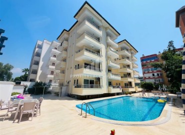 Furnished apartment 1+1, 70m², in a residence with a swimming pool 50m from the sea in Oba, Alanya. ID-13984 фото-1