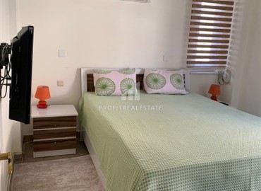 Furnished apartment 1+1, 70m², in a residence with a swimming pool 50m from the sea in Oba, Alanya. ID-13984 фото-12