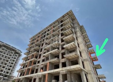 Просторная двухкомнатная квартира на этапе строительства, 63м2, в жилом комплексе с инфраструктурой в Авсалларе, Аланья ID-13997 фото-9