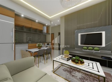 One-bedroom unfurnished apartment, 40 m2, unfurnished, in a new residence with facilities, Mahmutlar, Alanya ID-14008 фото-2