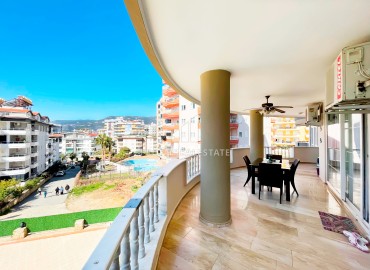 Elegant furnished apartment 2 + 1, 115 m2, with a separate kitchen, 500 meters from the sea, Tosmur, Alanya ID-12186 фото-15