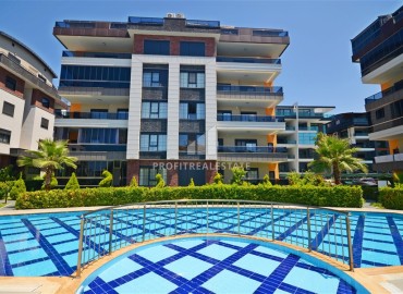 Linear furnished apartment 4+1, 170m², in a residence with good facilities in Oba, Alanya ID-14028 фото-1