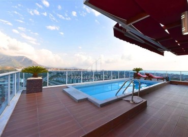 Elite furnished duplex 3 + 1, 180m², with a private sauna and a swimming pool on the terrace in Alanya - Cikcilli ID-14064 фото-18