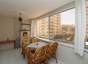 Эргономичная меблированная квартира 2+1, 95м2, с застекленным балконом, в 250 метрах от моря, Махмутлар, Аланья ID-14066 фото-6