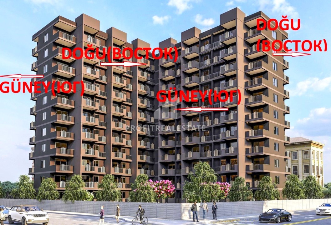 Комфортабельные двухкомнатные апартаменты, 69-74м², в районе Мерсина - Чешмели ID-13250 фото-2