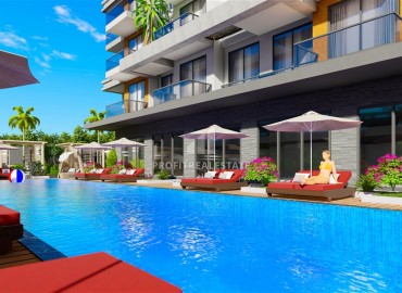 One-bedroom apartment, 47m² in a premium class residence under construction, in Avsallar, Alanya ID-14115 фото-4