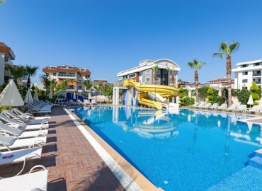 Furnished one-bedroom apartment, 75m², in a premium class residence in Oba, Alanya ID-14127 фото-13