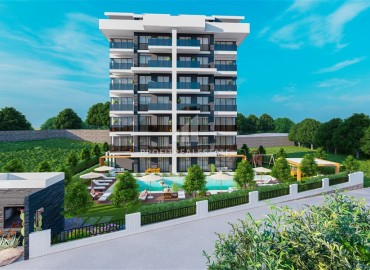 Квартиры 1+1, 2+1, 48-98м², в комплексе на этапе строительства в районе Алании – Демирташ, Алания ID-14143 фото-7