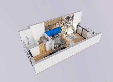 Эргономичные студии, 35м², в резиденции премиум класса на этапе проекта в районе Мерсина - Тедже ID-14201 фото-17