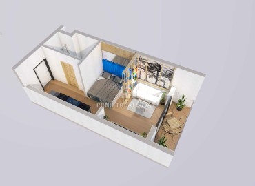 Эргономичные студии, 35м², в резиденции премиум класса на этапе проекта в районе Мерсина - Тедже ID-14201 фото-18