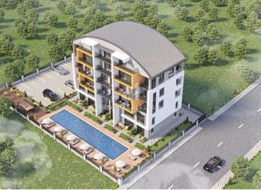 Two bedroom duplex in a residence with facilities, under construction Aksu, Antalya, 80 m2 ID-14208 фото-2
