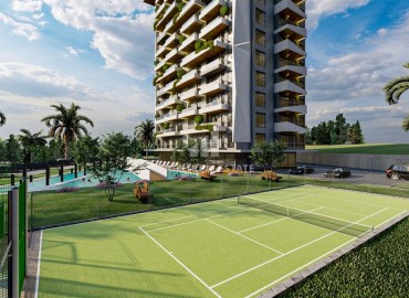 Инвестиционное предложение в элитной резиденции на этапе проекта: квартиры, 67,5-75м², в Махмутларе, Алания, в 1300м от моря ID-14215 фото-2