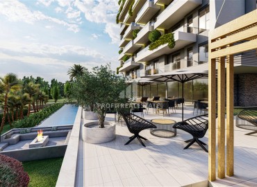 Инвестиционное предложение в элитной резиденции на этапе проекта: квартиры, 67,5-75м², в Махмутларе, Алания, в 1300м от моря ID-14215 фото-9