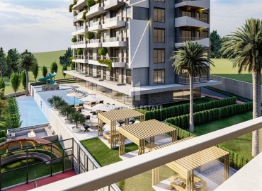 Инвестиционное предложение в элитной резиденции на этапе проекта: квартиры, 67,5-75м², в Махмутларе, Алания, в 1300м от моря ID-14215 фото-10