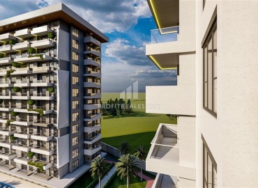 Инвестиционное предложение в элитной резиденции на этапе проекта: квартиры, 67,5-75м², в Махмутларе, Алания, в 1300м от моря ID-14215 фото-15