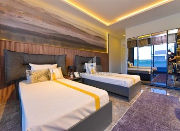 Фешенебельная вилла 260м2, с четырьмя спальнями, дизайнерским интерьером и видом на море, Каргыджак, Аланья ID-14228 фото-9