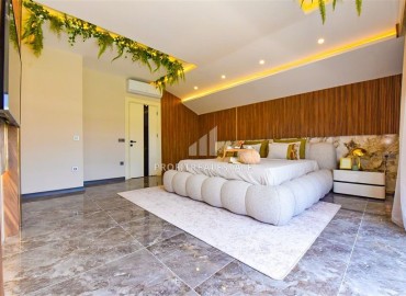 Фешенебельная вилла 260м2, с четырьмя спальнями, дизайнерским интерьером и видом на море, Каргыджак, Аланья ID-14228 фото-18