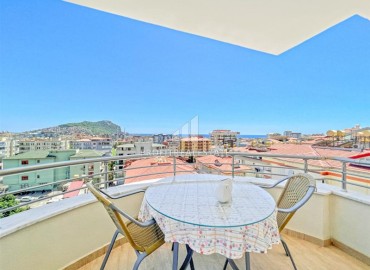 Elegant furnished penthouse 5+1, 180m2, with panoramic sea views, Alanya ID-14240 фото-4