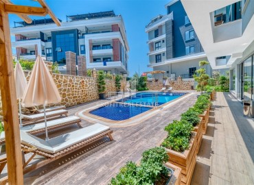 Stylish apartment 1 + 1 in a new residence with developed facilities, Oba, Alanya, 40 m2 ID-14241 фото-12