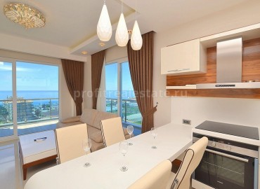 Шикарная квартира планировки 1+1 в комплексе класса люкс с панорамным видом на море в районе Алании Махмутлар ID-1104 фото-34