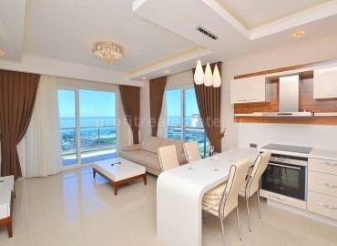 Шикарная квартира планировки 1+1 в комплексе класса люкс с панорамным видом на море в районе Алании Махмутлар ID-1104 фото-35
