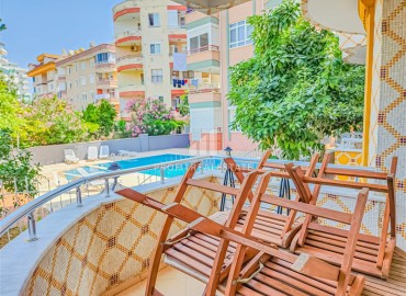 Two bedroom apartment with furniture and appliances in a well-maintained residential residence in Oba, Alanya, 120 m2 ID-14249 фото-11