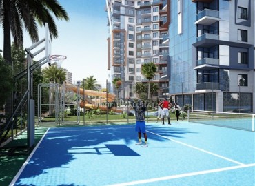 Новая двухкомнатная квартира жилом комплексе премиум-класса, в 150 метрах от центра Махмутлара, Аланья, 60 м2 ID-14253 фото-5