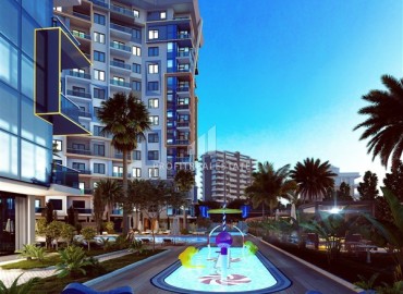 Новая двухкомнатная квартира жилом комплексе премиум-класса, в 150 метрах от центра Махмутлара, Аланья, 60 м2 ID-14253 фото-8