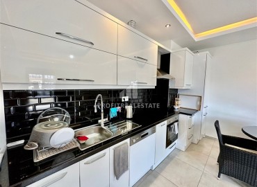 Large one-bedroom furnished apartment 80 m2, in a residence with a wide facilities in Oba, Alanya ID-14271 фото-8
