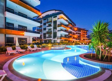 Large one-bedroom furnished apartment 80 m2, in a residence with a wide facilities in Oba, Alanya ID-14271 фото-15