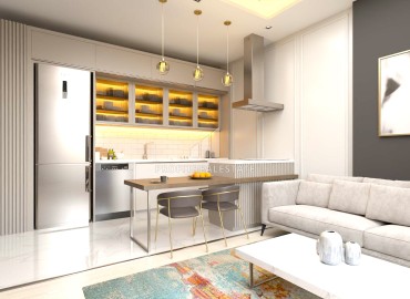 One bedroom apartment, 65-68m², in a comfortable residence under construction in the Mersin-Tomyuk area ID-14272 фото-10