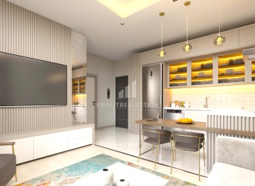 One bedroom apartment, 65-68m², in a comfortable residence under construction in the Mersin-Tomyuk area ID-14272 фото-11