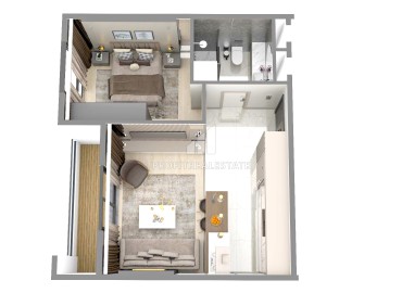 Двухкомнатные квартиры, 65-68м², в комфортабельной резиденции на этапе строительства в районе Мерсина – Томюк ID-14272 фото-18