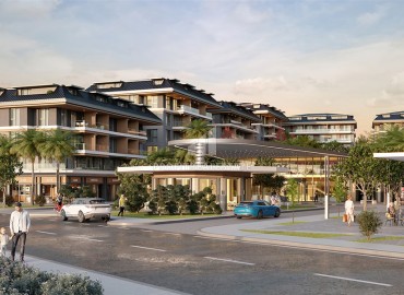 New investment project with rich facilities, 750 meters from the sea, Oba, Alanya, 50.98-286.22 m2 ID-12889 фото-2