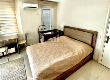Видовая меблированная квартира с одной спальней, 60м², в комфортабельном комплексе у пляжа Клеопатры, Алания ID-14328 фото-6