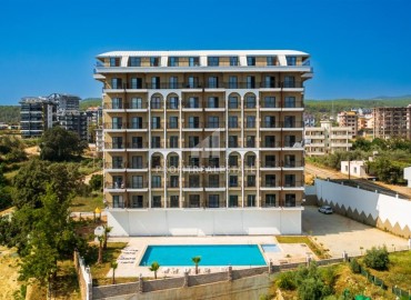 One-bedroom apartment with a sea view, in a new residential residence, at an affordable price, unfurnished, Avsallar, Alanya ID-14352 фото-18