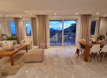 Luxury furnished villa 300 m2, with four bedrooms, sea views and underfloor heating, Tepe, Alanya ID-14292 фото-23