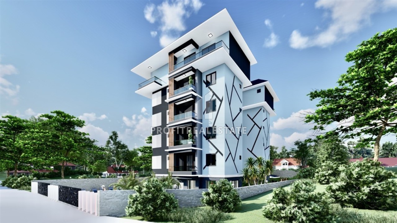 Апартаменты 1+1, 50м², в малоквартирном комплексе на этапе строительства в районе Алании – Авсаллар ID-14376 фото-2
