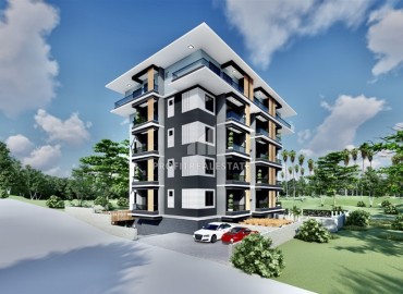 Апартаменты 1+1, 50м², в малоквартирном комплексе на этапе строительства в районе Алании – Авсаллар ID-14376 фото-12