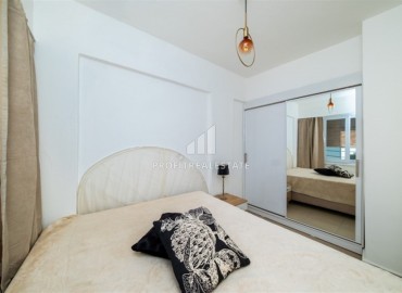 Видовая меблированная трехкомнатная квартира, в 150 метрах от пляжа в Конаклы, Алания ID-14399 фото-15