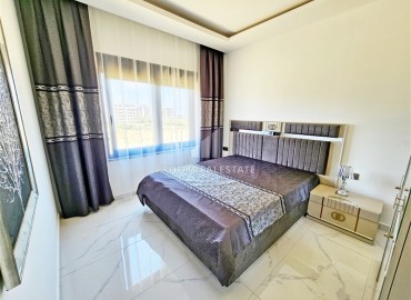 Меблированная трехкомнатная квартира 85м2, со стильным интерьером, в 300 метрах от моря, Каргыджак, Аланья ID-14410 фото-6