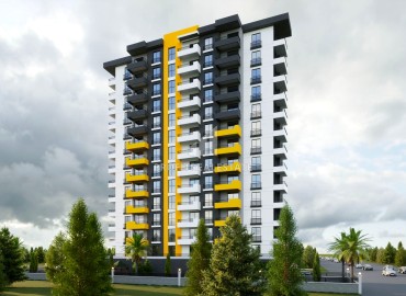 Двухкомнатные квартиры, 65м², в комплексе на этапе строительства в 500м от моря в Эрдемли, Арпачбахшиш ID-14416 фото-5