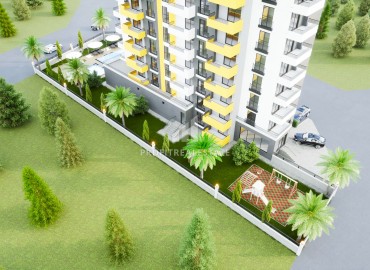 Двухкомнатные квартиры, 65м², в комплексе на этапе строительства в 500м от моря в Эрдемли, Арпачбахшиш ID-14416 фото-7