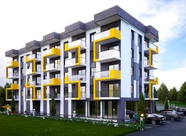 Двухкомнатные квартиры, 59м², в комплексе на этапе строительства в 350м от моря в районе Мерсина - Эрдемли. ID-14451 фото-1
